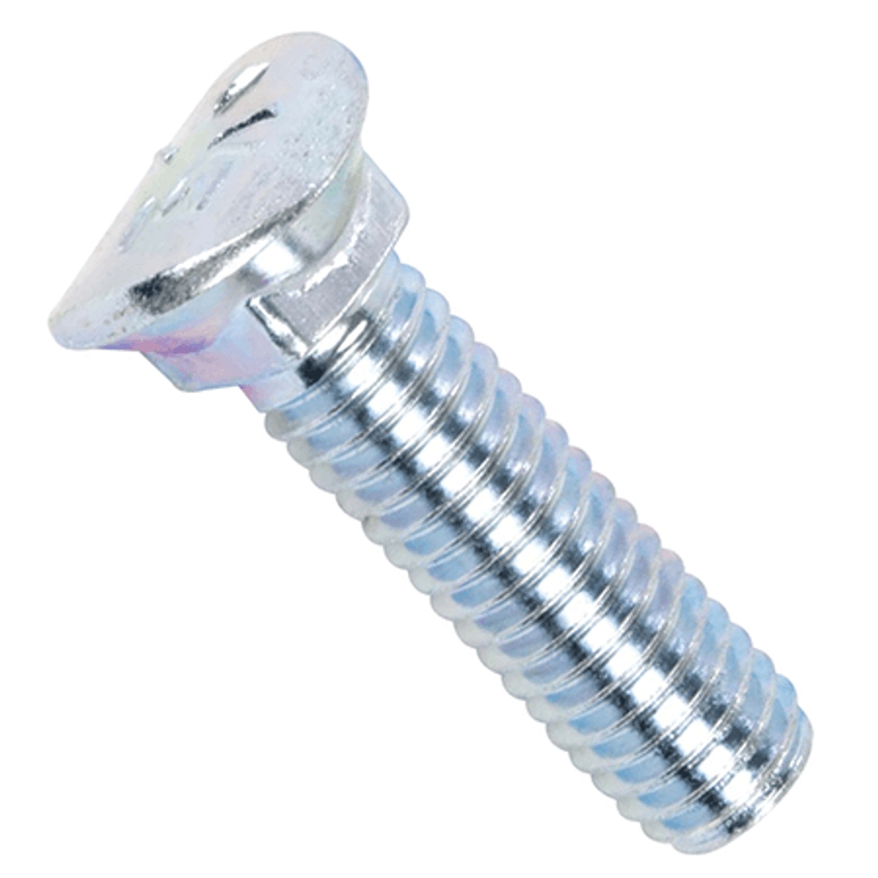 Picture of Brighton Best 419096 3/8"-16X2 1/4" No. 3 Head Grade 5 Plow Bolt W/Nut Zinc Cr+3